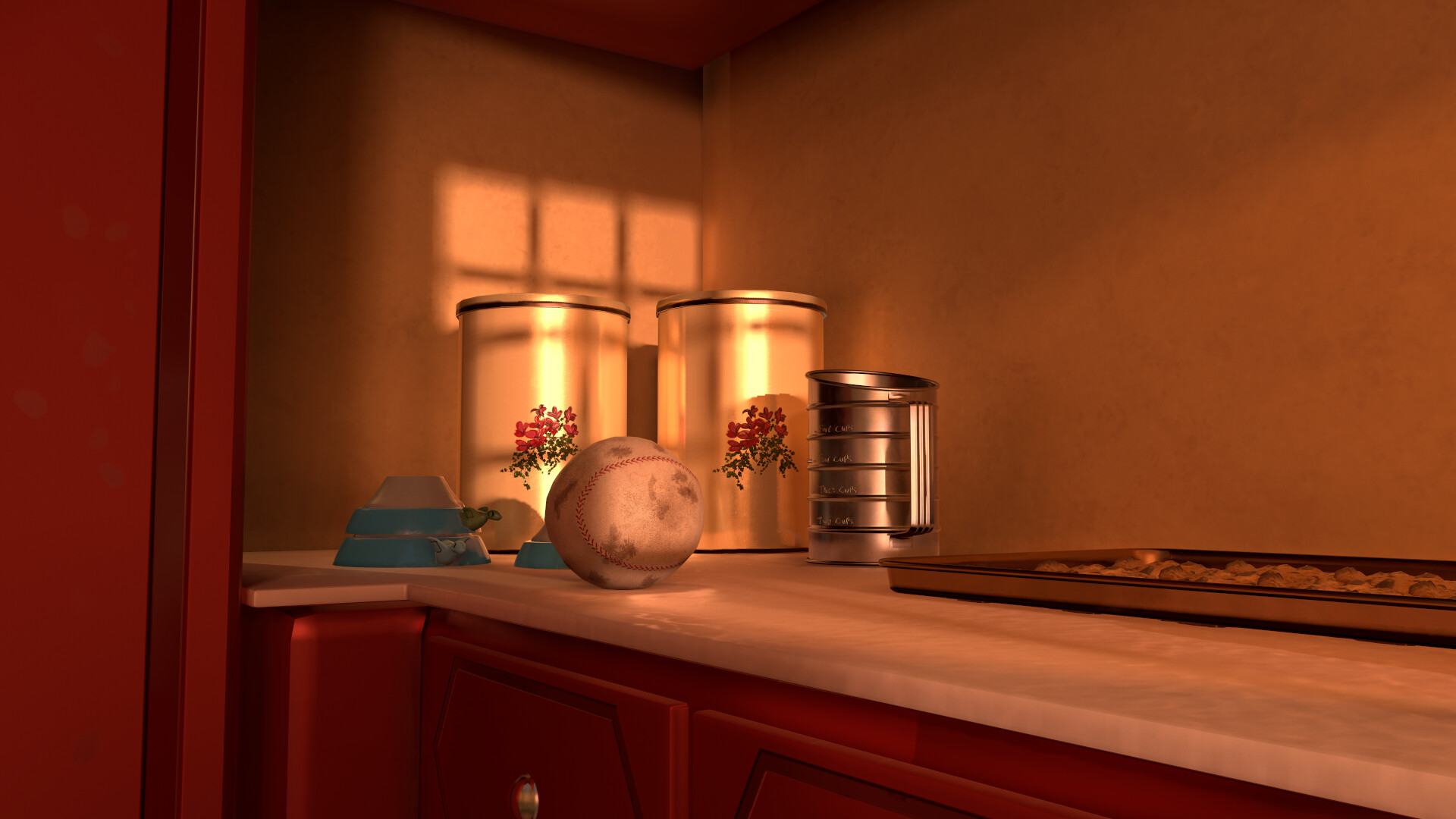 1950s Kitchen After a Summer Day